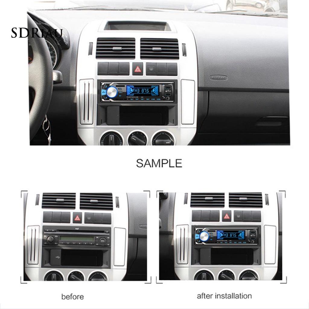 *QCDZ* 5009 12V Car MP3 Player Fast Charging Dual USB Bluetooth Speaker Colorful Radio Player for Vehicles
