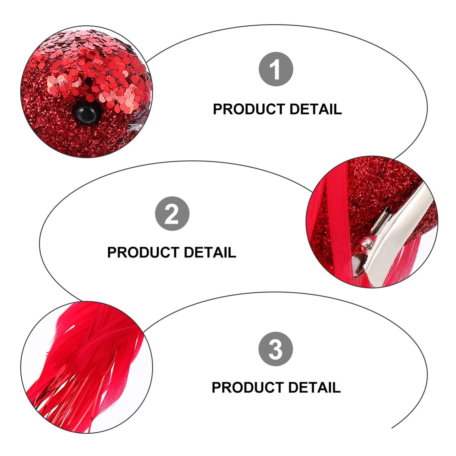 Chim nhân tạo long lanh sequin Bọt Birds Tượng Vườn Giáng sinh Đồ trang trí cho cây Giáng sinh DIY Trang trí Vườn Trang trí 12 miếng