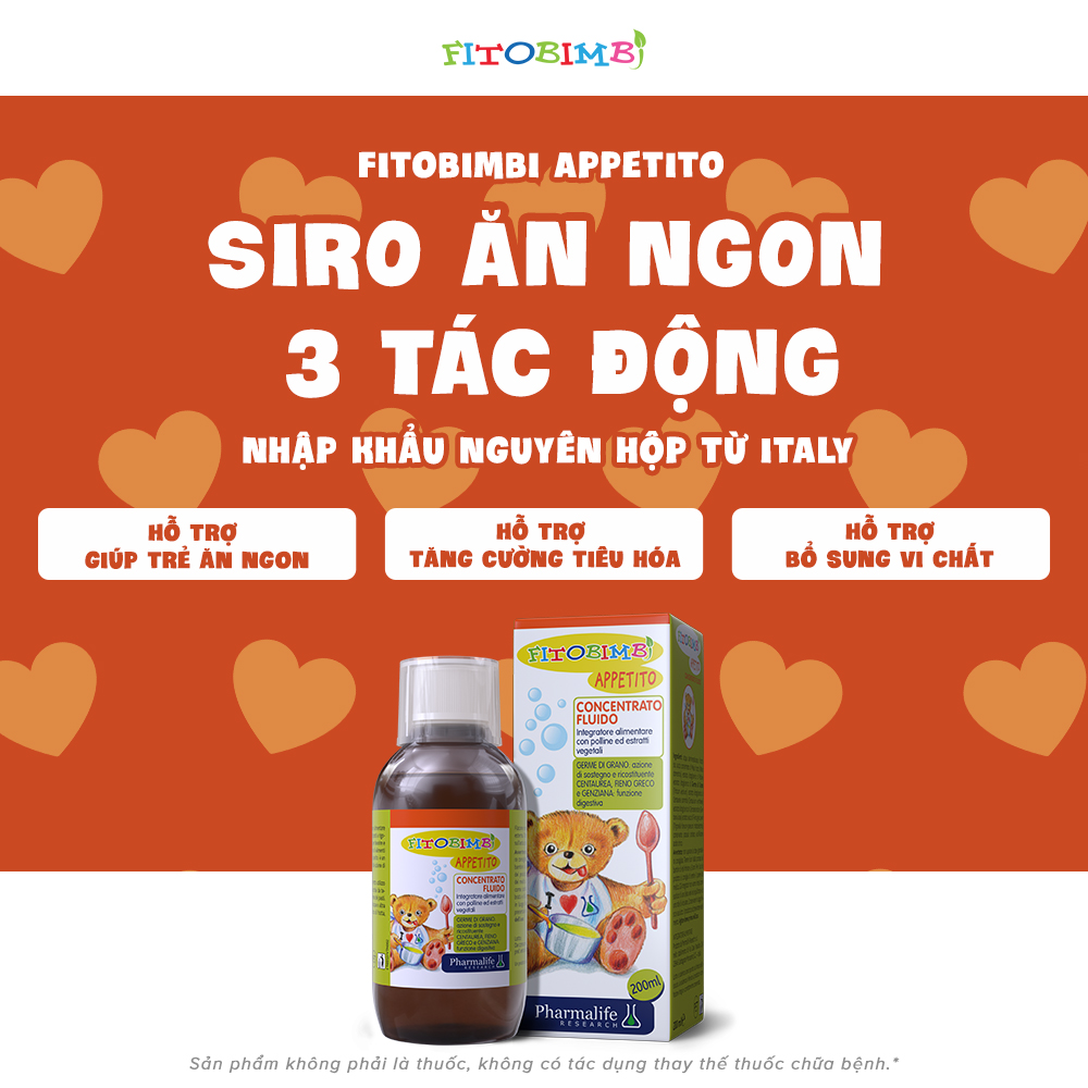 Siro FITOBIMBI FERRO C Bổ Sung Sắt, Kẽm Hữu Cơ, Vitamin, Và Khoáng Chất Giúp Bé Ăn Ngon, Hấp Thu Tốt Chai 200ml