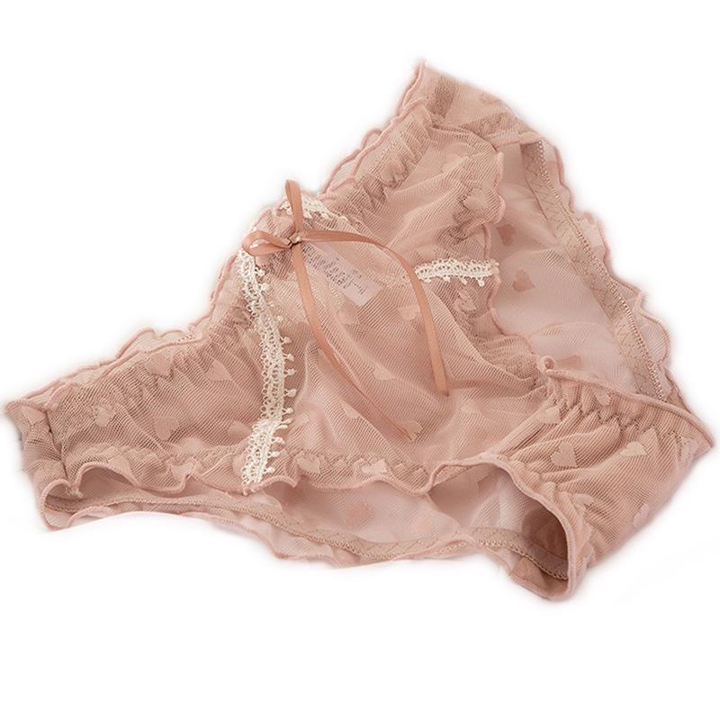 Quần Lót Nữ Ren Lưới Thời Trang Hình Tim Phối Ren Ngang Eo Sexy . Hàng Loại Đẹp.