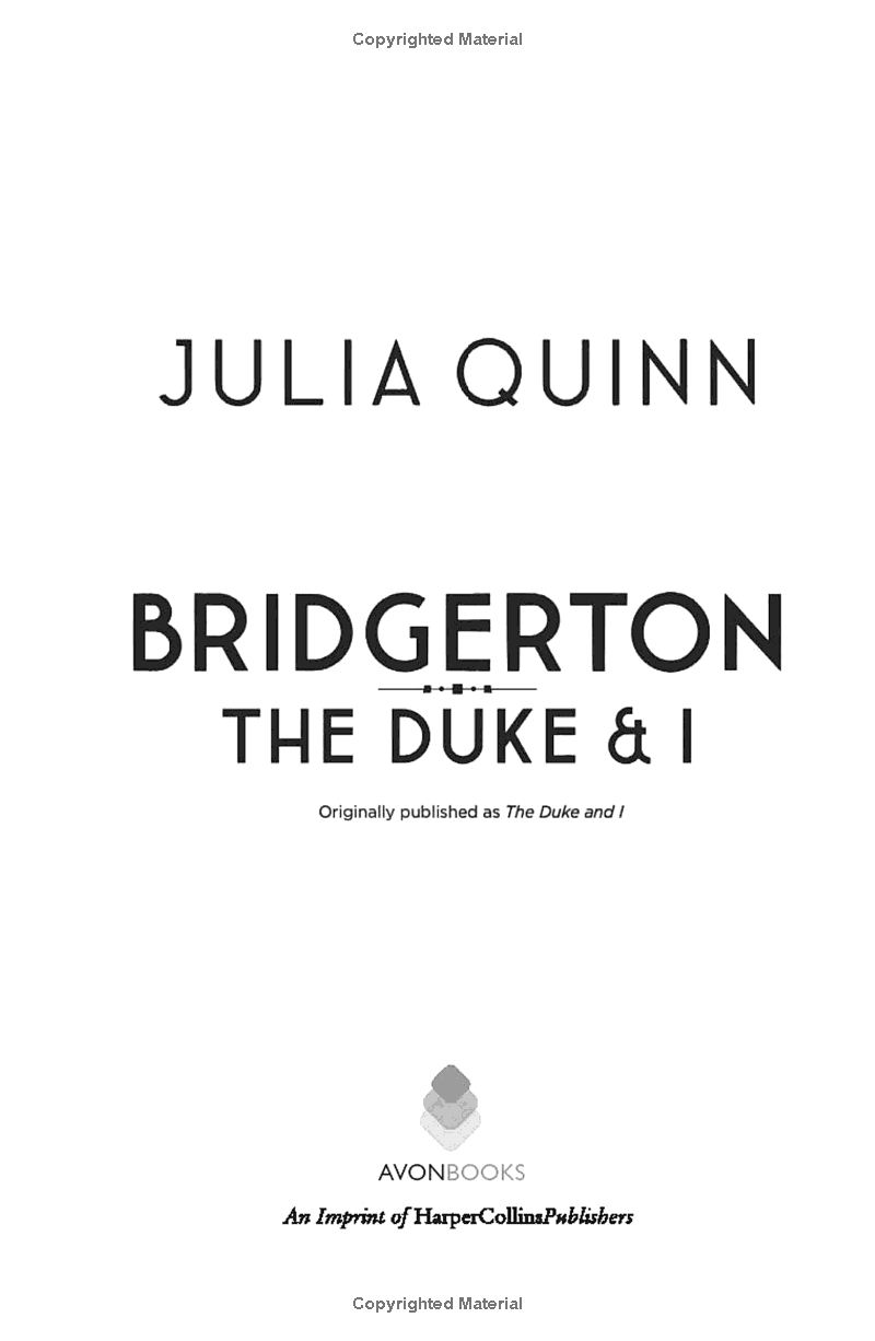 Bridgerton 1: The Duke And I