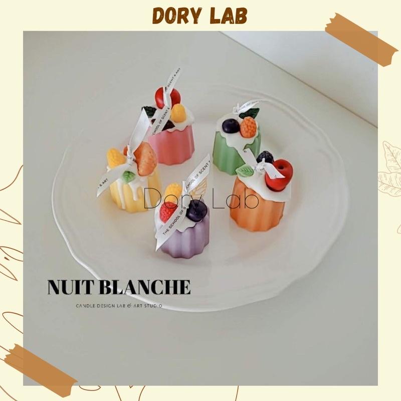 Nến Thơm Decor Bánh Pudding Phủ Kem Topping Nhiều Màu Handmade - Dory Lab