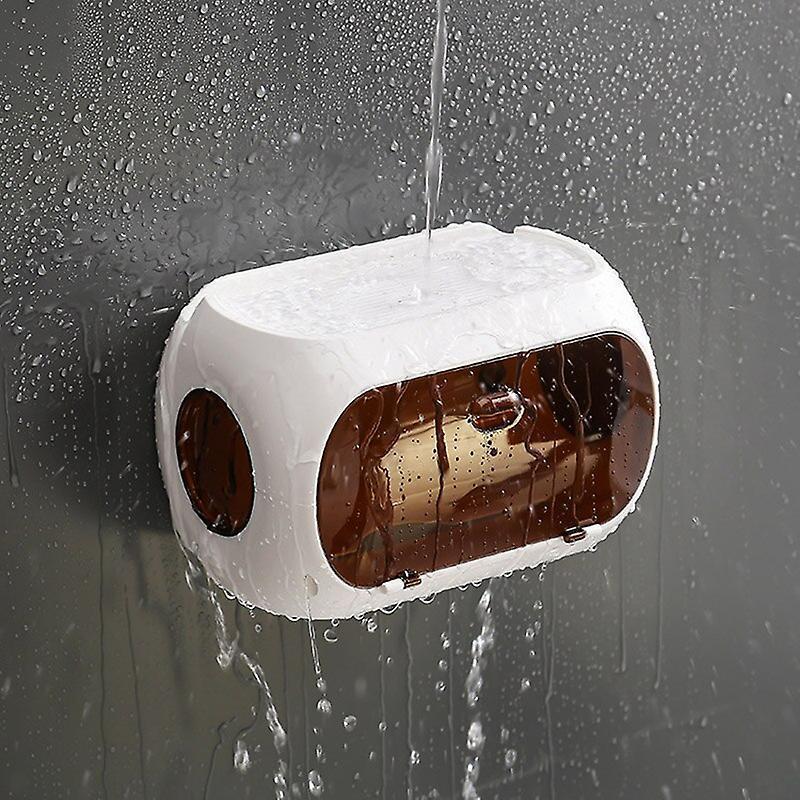 Giấy vệ sinh không thấm nước Rack Phòng tắm lưu trữ Rack Nhựa Toilet Portable Tissue Box Phụ kiện phòng tắm