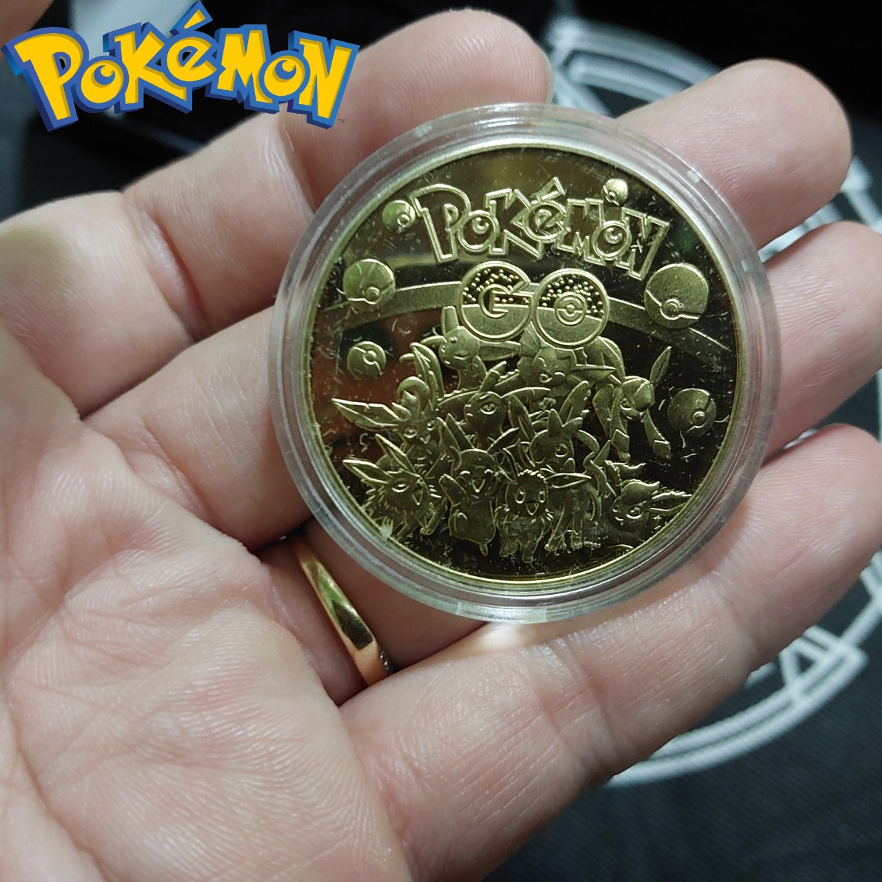 Đồng xu vàng Pokemon  Mewtow kỹ niệm nhật bản nhân tạo thần thoại nặng tay tặng kèm họp bảo vệ 2030 2