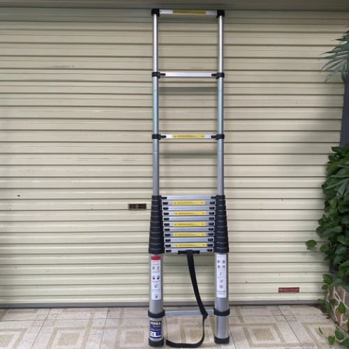 Thang nhôm rút gọn NiNDA ND-54 đai đen cao 5m4 Hàng chính hãng