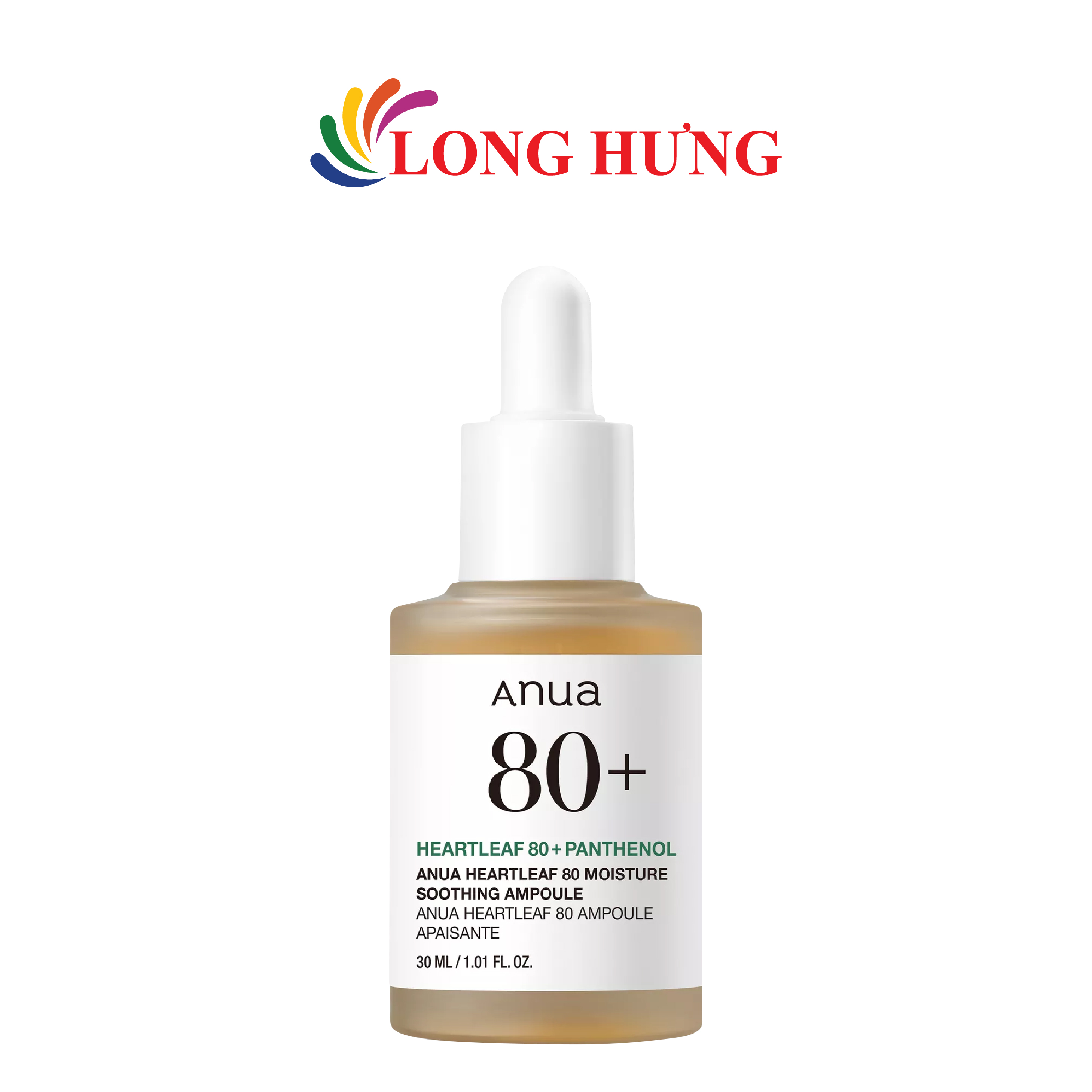 Tinh chất dưỡng da Anua Heartleaf 80 Moisture Soothing Ampoule (30ml) - Hàng chính hãng