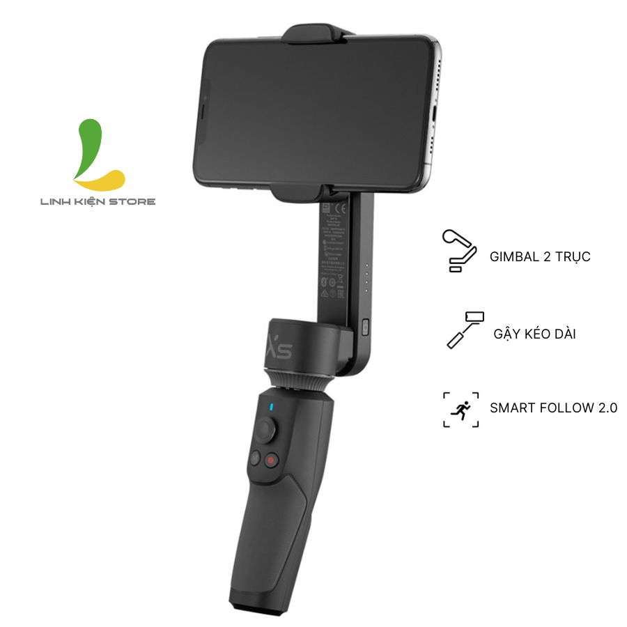 Gimbal chống rung Zhiyun Smooth XS - Tay cầm chống rung điện thoại 2 trục ổn định có khả năng kéo dài lên đến 26cm ấn tượng - Hàng nhập khẩu