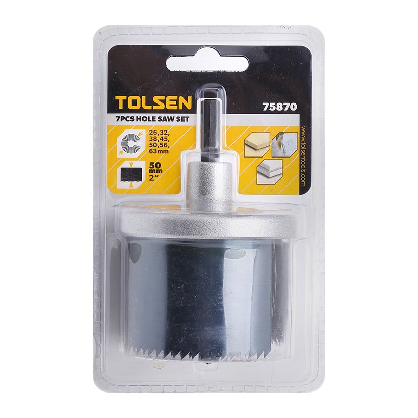 Bộ Khoét Lỗ 7 Cái Tolsen 75870 - Bạc