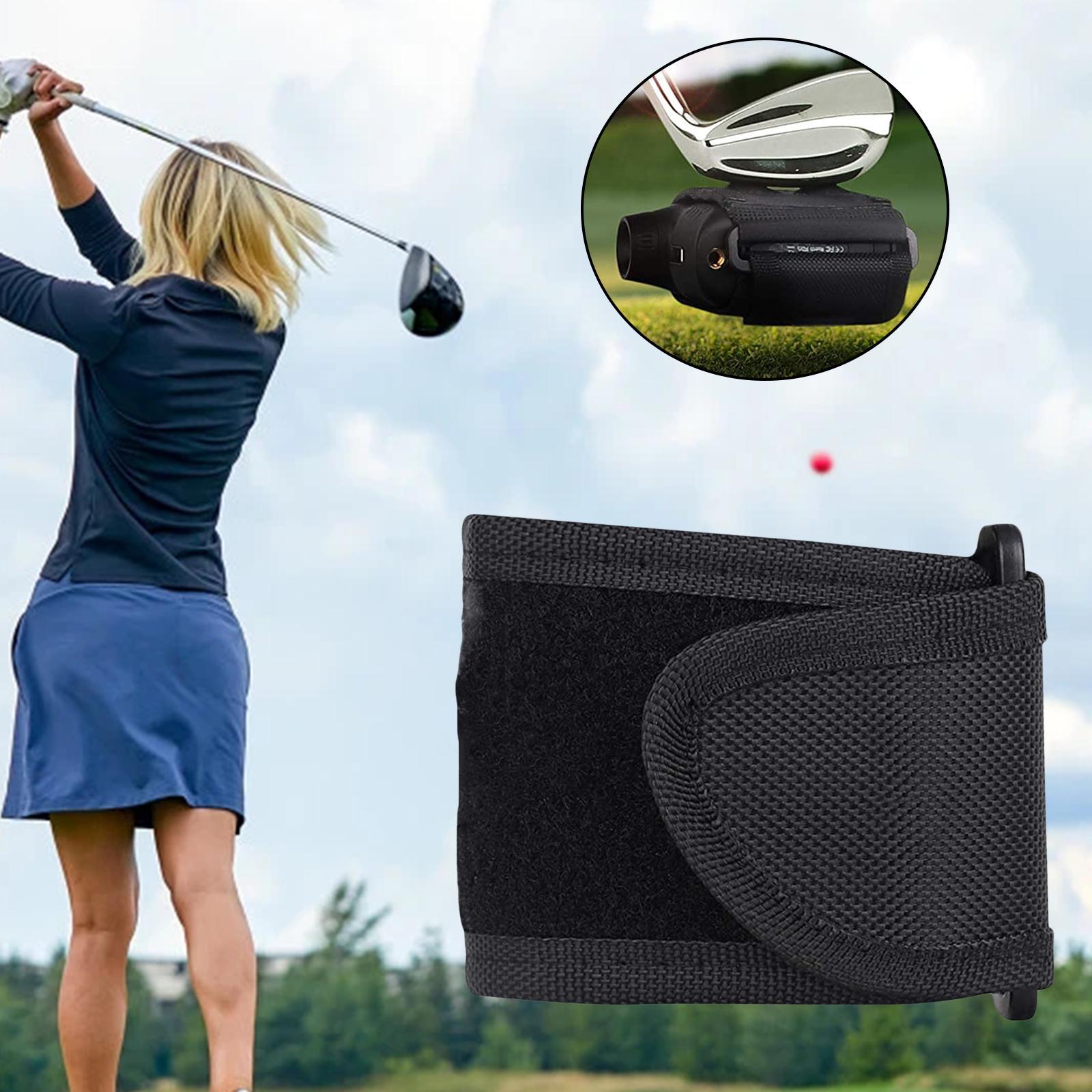 Golf Rangefinder Strap Range Device Bar Rail Black No Hole