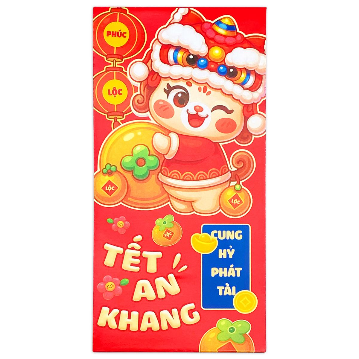 Bộ 6 Bao Lì Xì Tết Bính Ngọ 2026 - Teenage - Mẫu 45