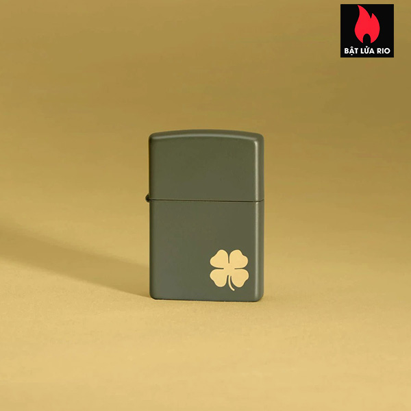 Bật Lửa Zippo 49796 – Zippo Four Leaf Clover Green Matte