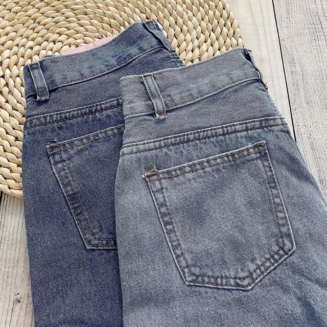 QUẦN JEANS SUÔNG MỀM ỐNG RỘNG LƯNG CAO