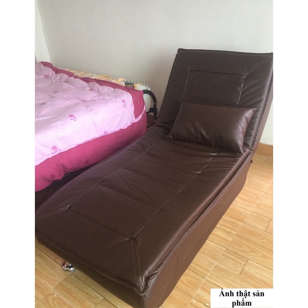 Ghế Sofa lười đọc sách thư giãn bằng da, Ghế sofa giường thông minh siêu êm