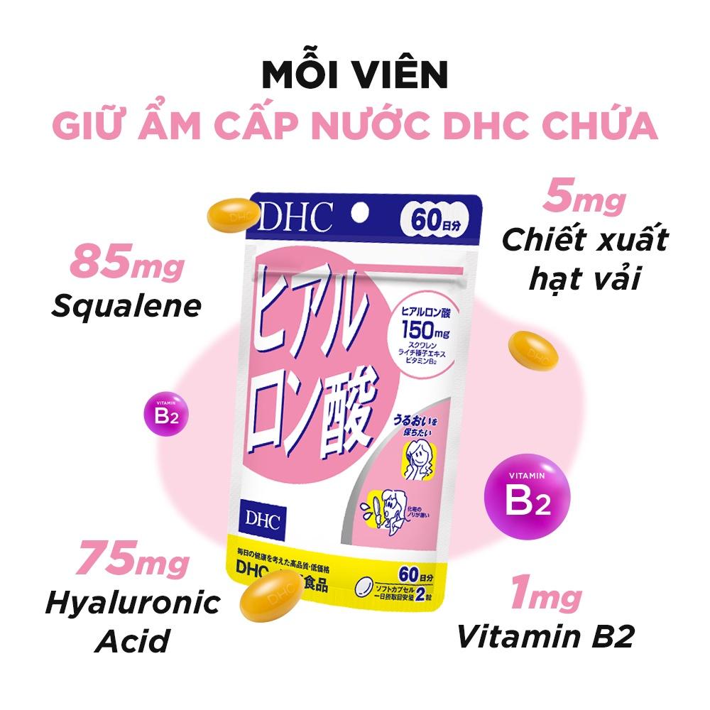 Viên Uống Giữ Ẩm Cấp Nước DHC Hyaluronic Acid