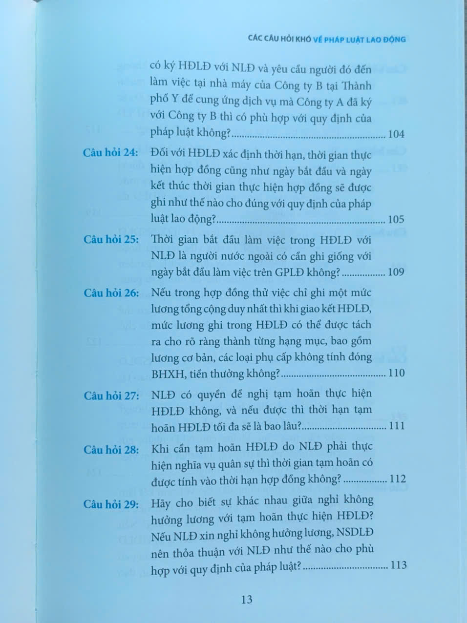 Các câu hỏi khó về pháp luật lao động