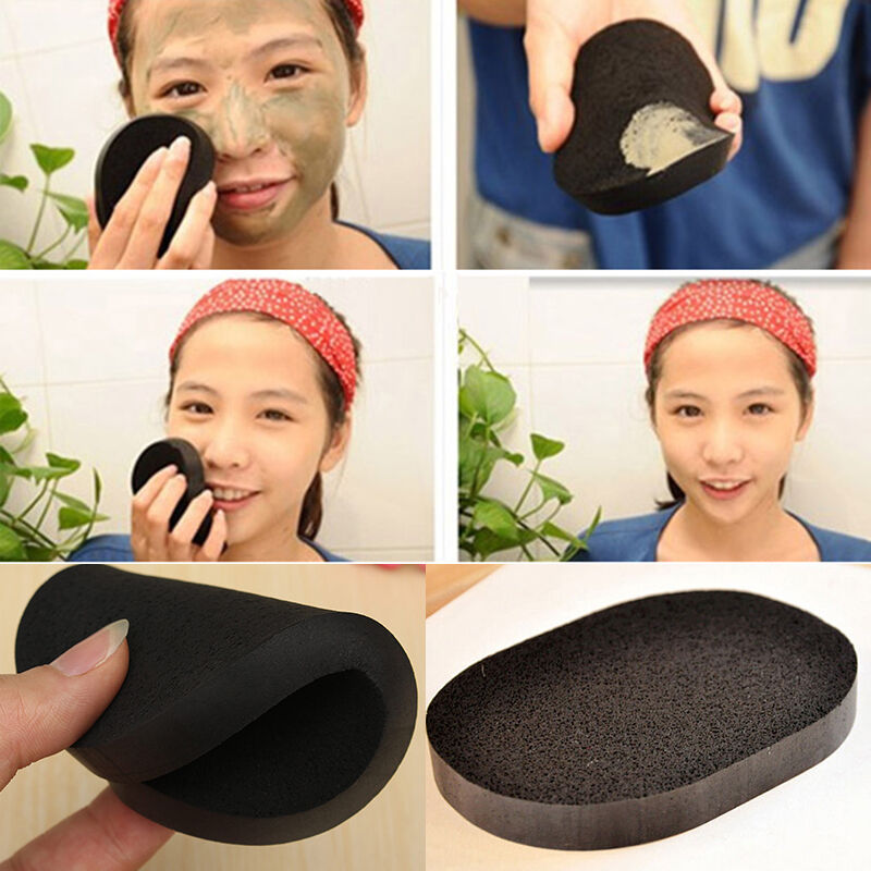 Combo mút rửa mặt than tre hoạt tính MINIGOOD CHARCOAL CLEAN SPONGE  chính hãng, làm sạch sâu chất bẩn dầu thừa trên da - DMCTB182