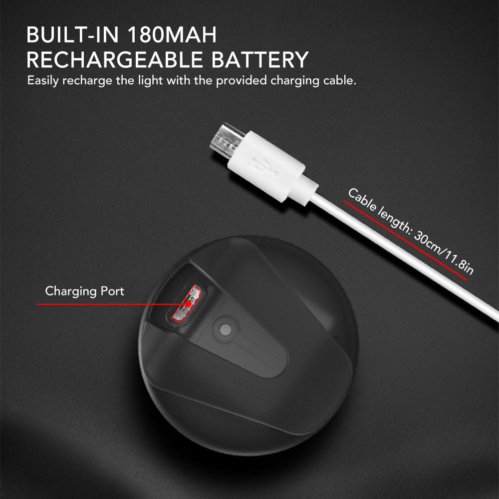 Đèn hậu xe đạp nhỏ USB có thể sạc lại Đèn LED phía sau xe đạp