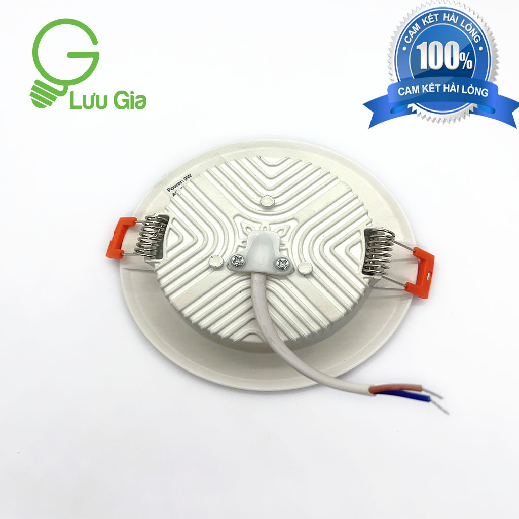 Đèn Led Âm Trần 9w Lỗ Khoét 90mm 3 Màu