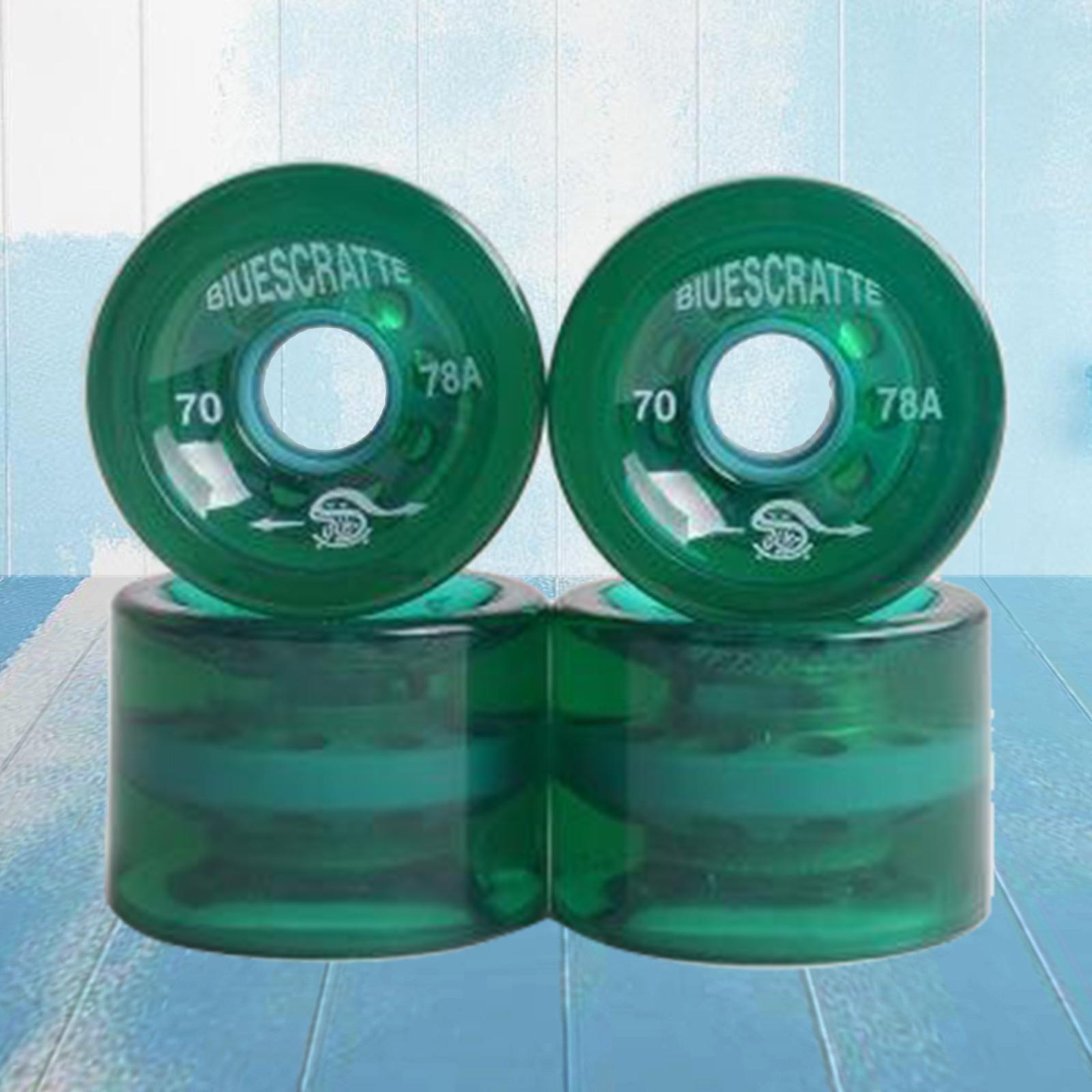 8 Pieces 78A Hardness Skateboard Wheels 70X51mm Longboard Roller Parts