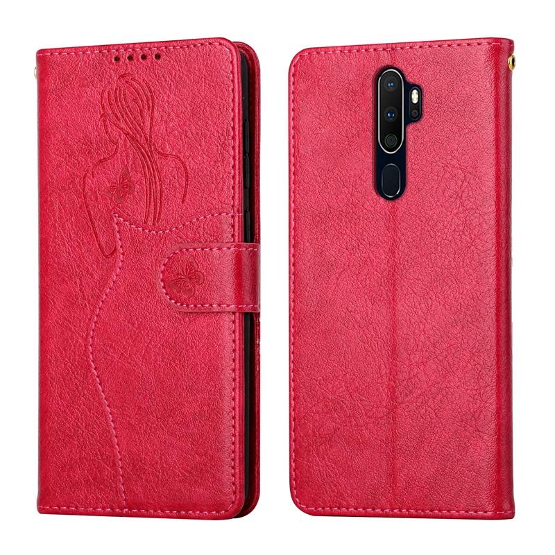 Bao da điện thoại nắp lật kèm ngăn đựng thẻ cho Oppo A5 / A9 A52 A72 A92 A31 A8 A53 2020 A91 A93 A74 4G F15 F17 Pro Reno4 Lite Reno4F