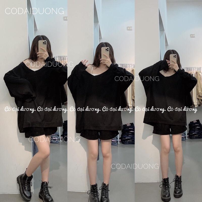 áo pull cổ tim - Trắng,freesize dưới 65kg