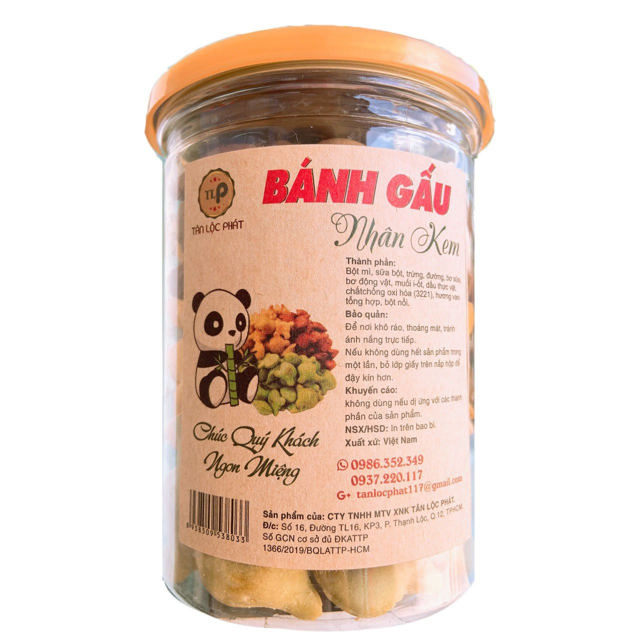 HŨ 250G BÁNH GẤU NHÂN MIX 3 VỊ MÓN NGON TUỔI THƠ HIỆU TÂN LỘC PHÁT