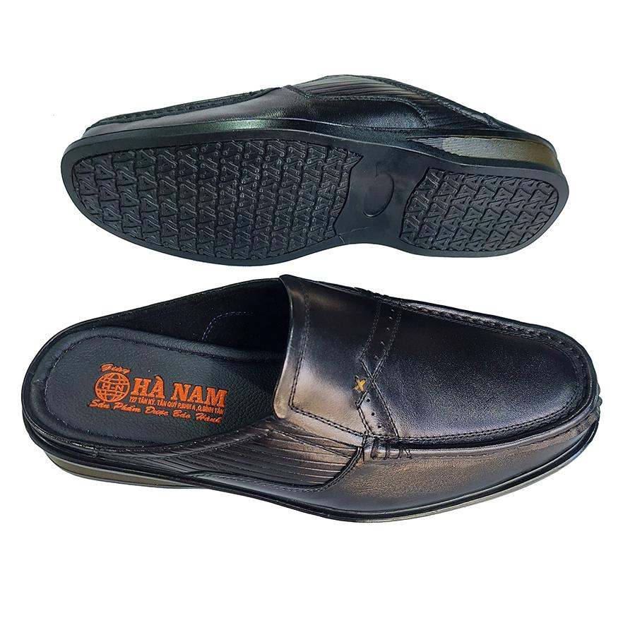 Dép Bít Mũi Nam HÀ NAM Da Bò Thật Cao Cấp GSB20163