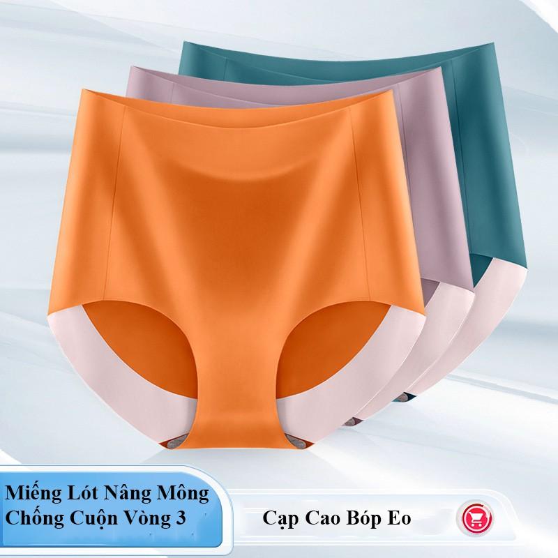 Quần Lót Đúc Su Cạp Cao Ép Viền Sau Chống Hằn Vòng 3 Xuất Nhật