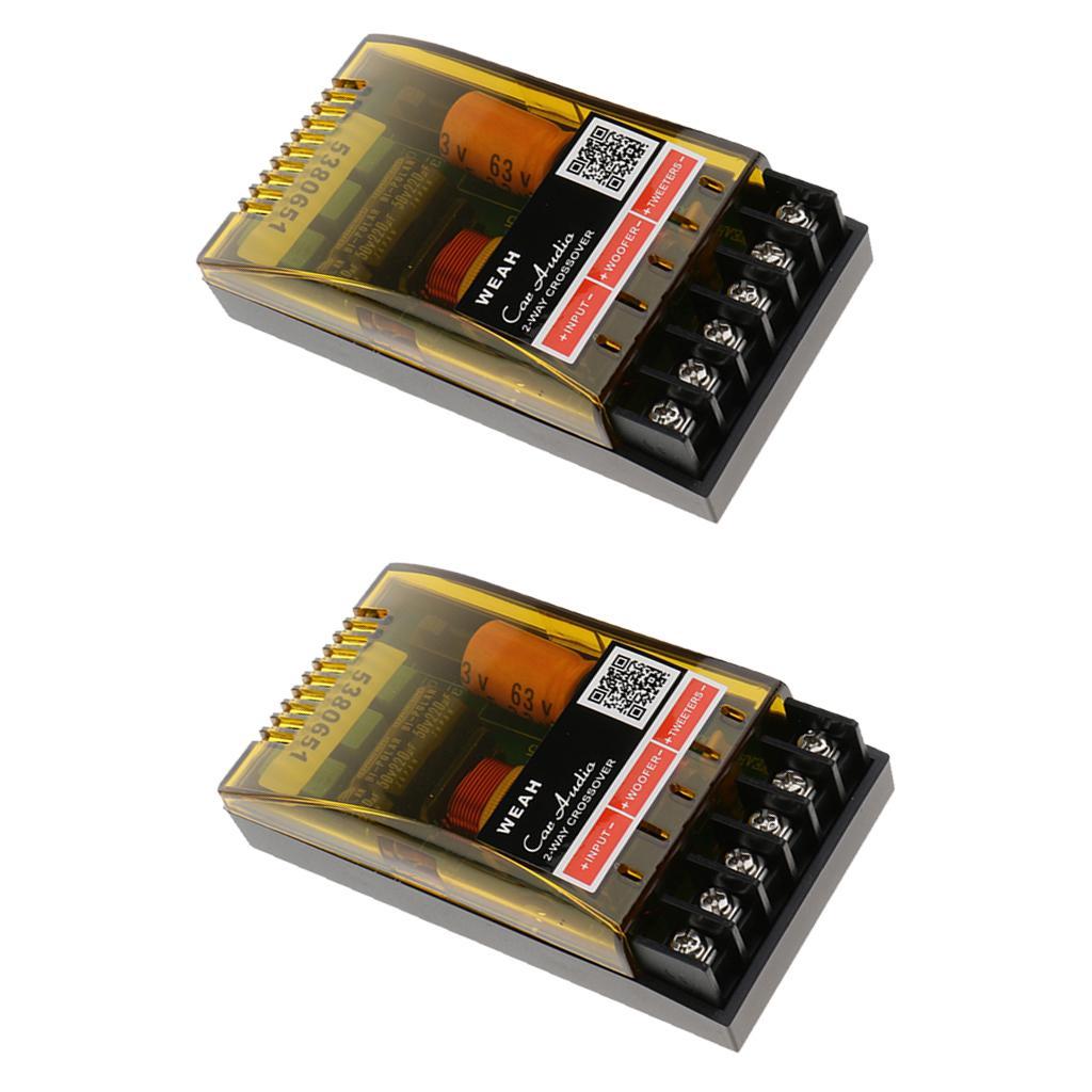 2Pcs 2 Way Speaker Frequency Divider Amplifier Crossover DIY Filter Board