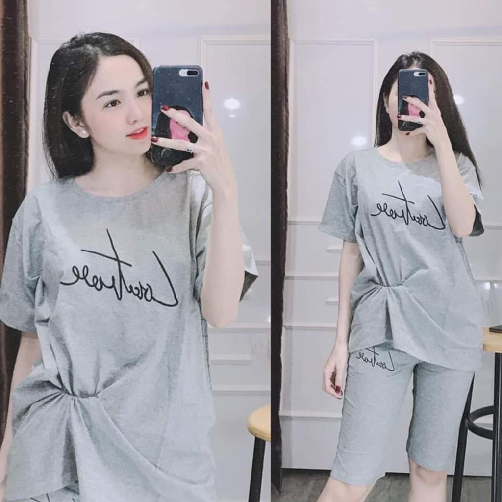 ĐỒ BỘ MẶC NHÀ.SÉT BỘ LỬNG THUN THÊU SIÊU HOT
