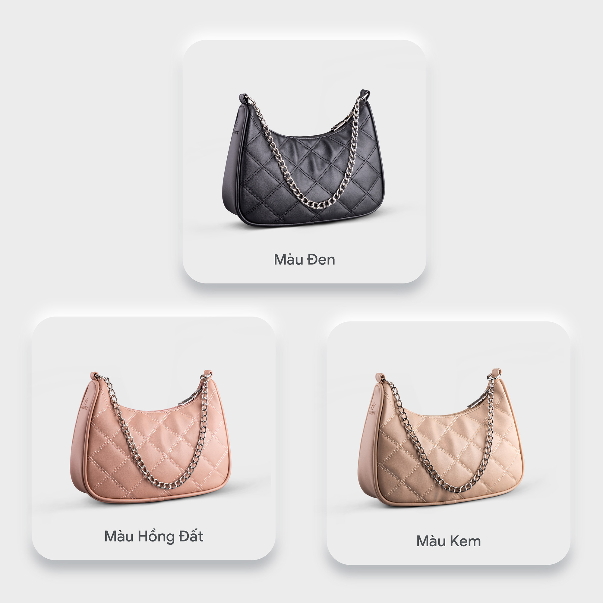 Túi Yuumy ( Thời trang nữ kẹp nách đi tiệc size 22 - Túi đeo chéo da Seasand YN159 )