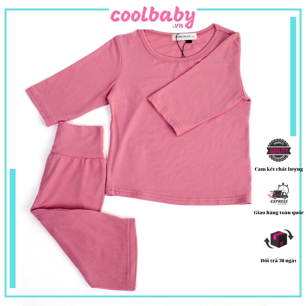 Bộ Đồ Lửng MinkyMom Hàng Chính Hãng Quảng Châu Chất Liệu Mát Lạnh Thoải Mái Co Giãn Dành Cho Bé Gái
