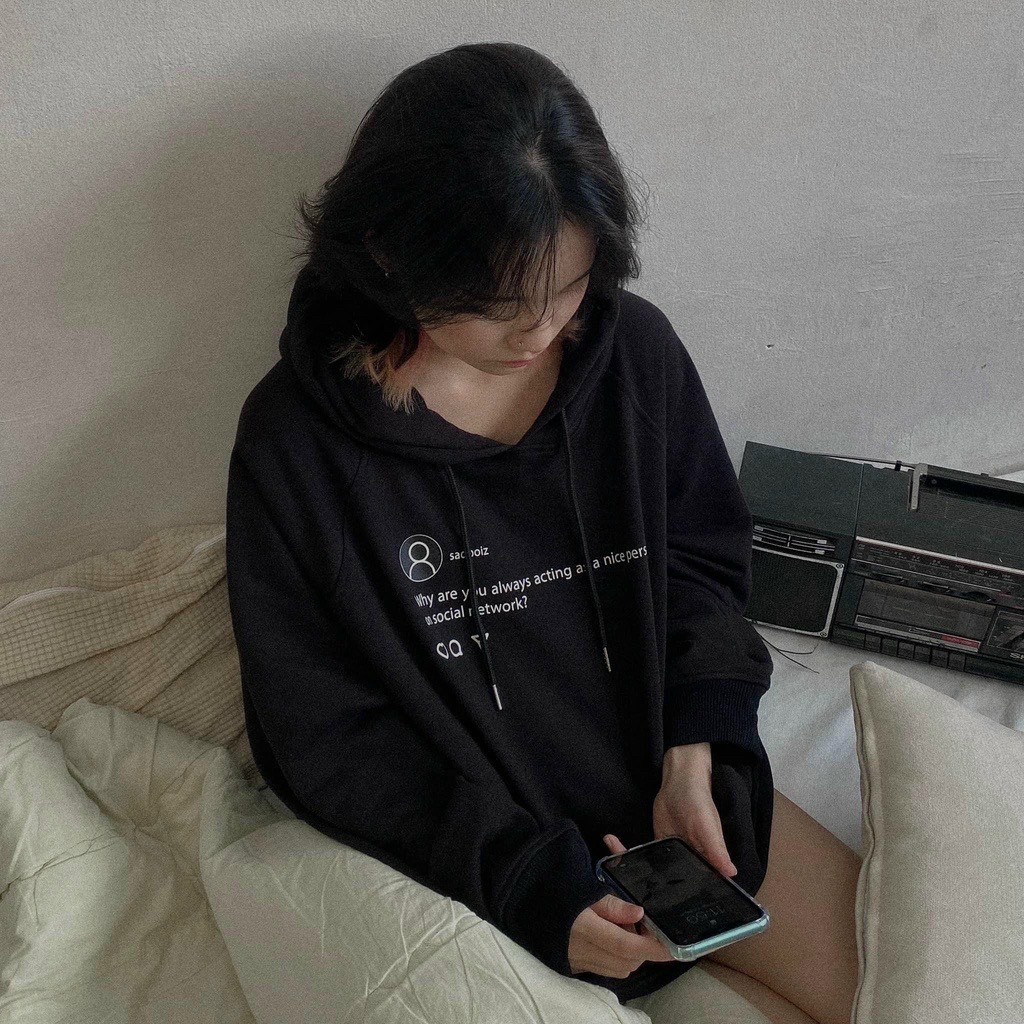 Áo Hoodie Local Brand Sad.boi StaGram Nam Nữ Vải Nỉ Bông Unisex Chất Dày Dặn Áo hoodie sadboiz sadstagram sad boiz SADSTAGRAM HOODIE, Áo khoác hoodie vải nỉ co dãn, dày dặn mềm mịn form rộng - Sadboiz SADTAGRAM