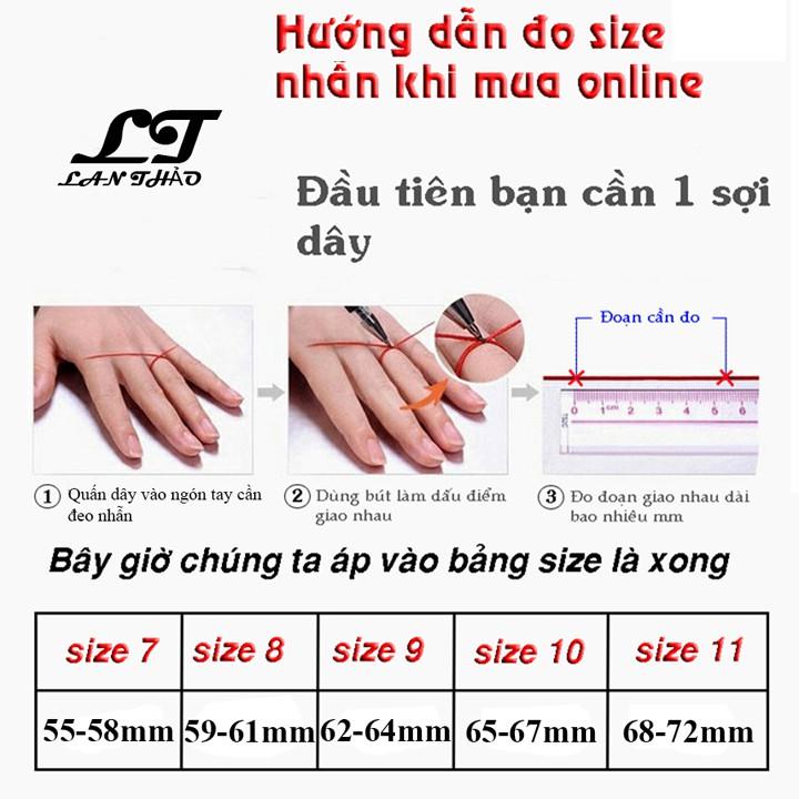 Nhẫn nam cao cấp 6li giá tốt Không đen không gỉ sét MNH054