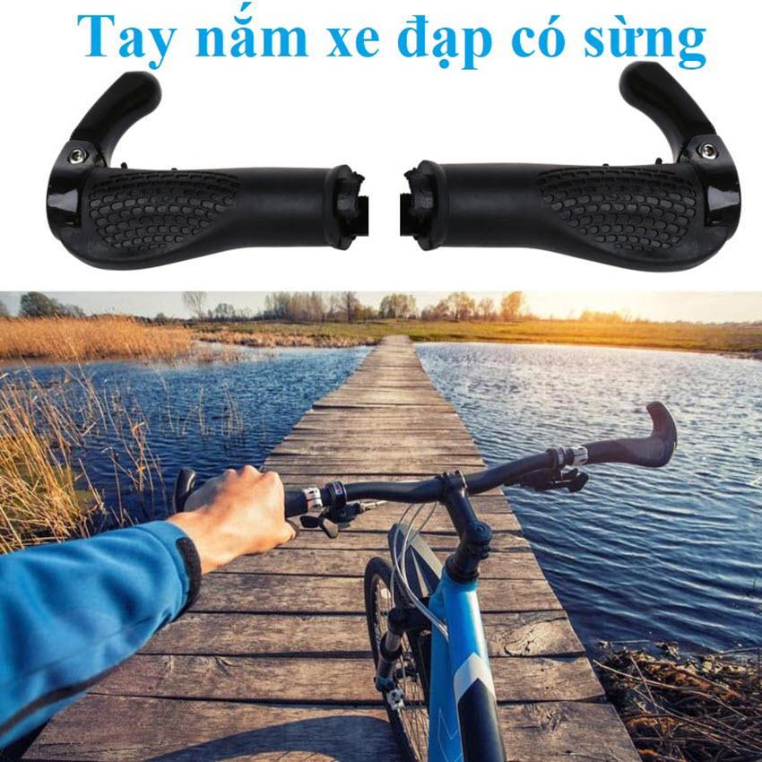 Bộ 2 Tay Nắm Cao Su có Sừng cho Xe Đạp