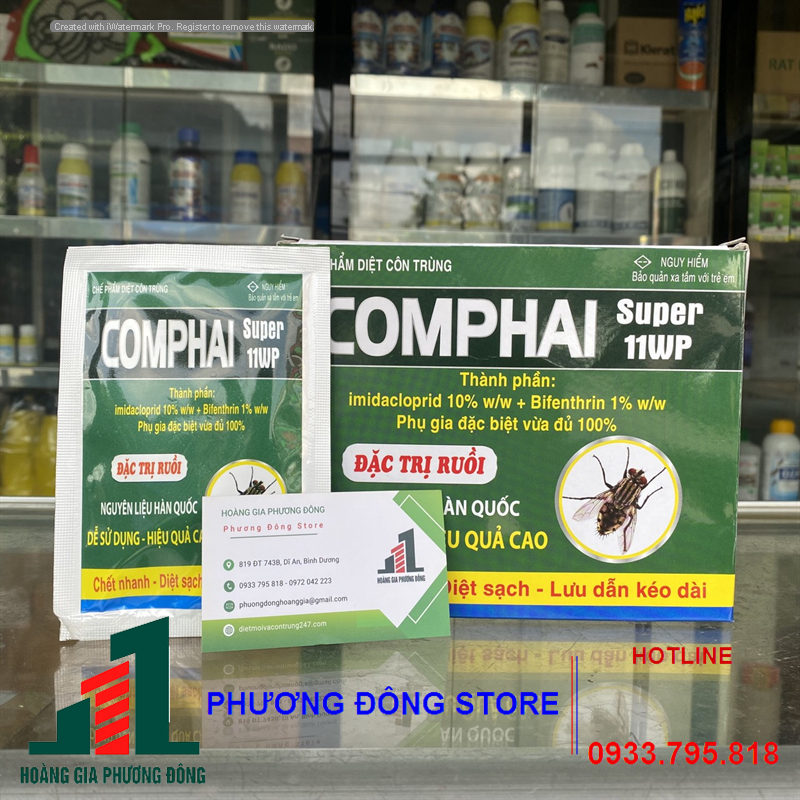 Thuốc diệt ruồi COMPHAI SUPER 11WP