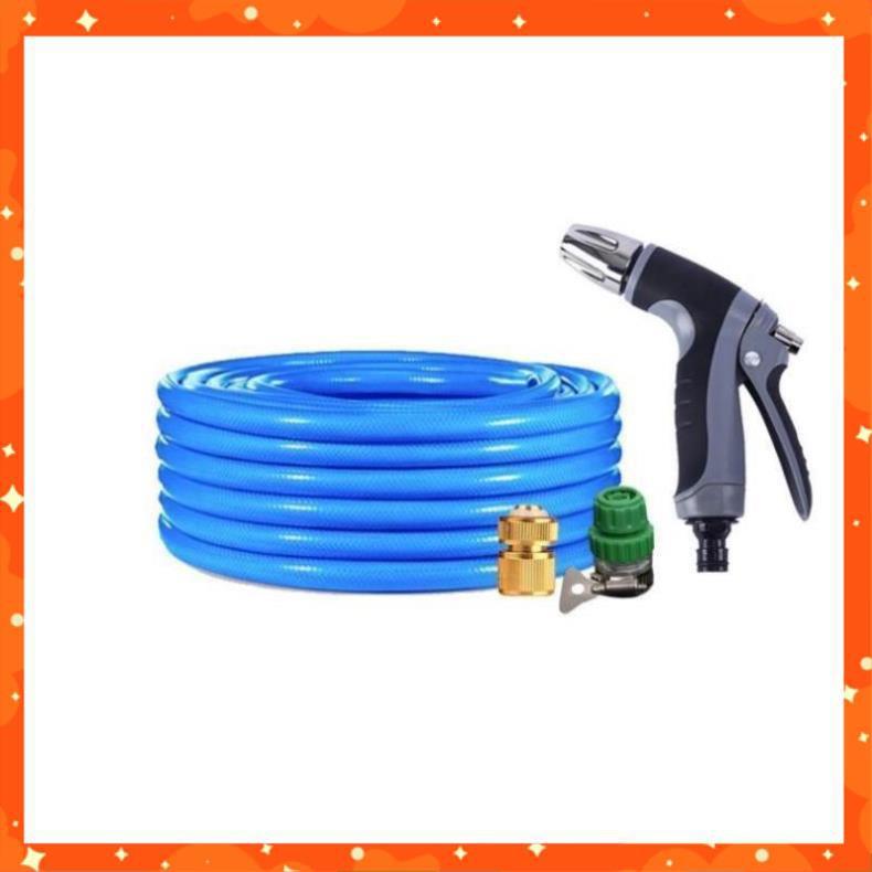 Bộ dây vòi xịt nước rửa xe,tưới cây tăng áp 3 lần 7-10m 206817