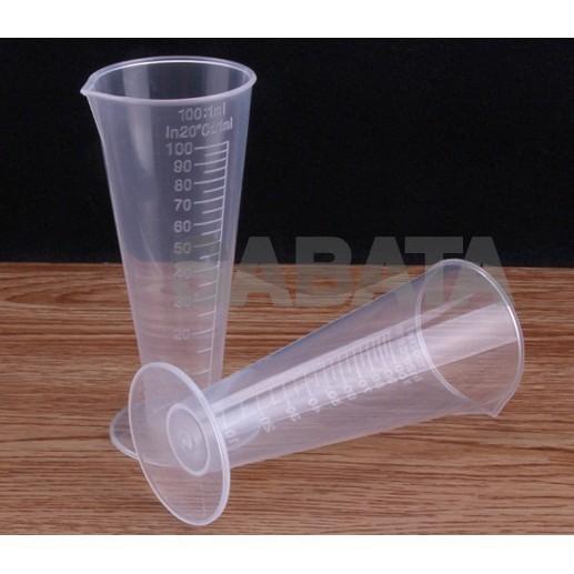 Cốc Ca Ly đong định lượng pha chế làm bếp 100ml nhựa trong PP chịu nhiệt cao không độc hại có vạch chia rõ nét dày dặn