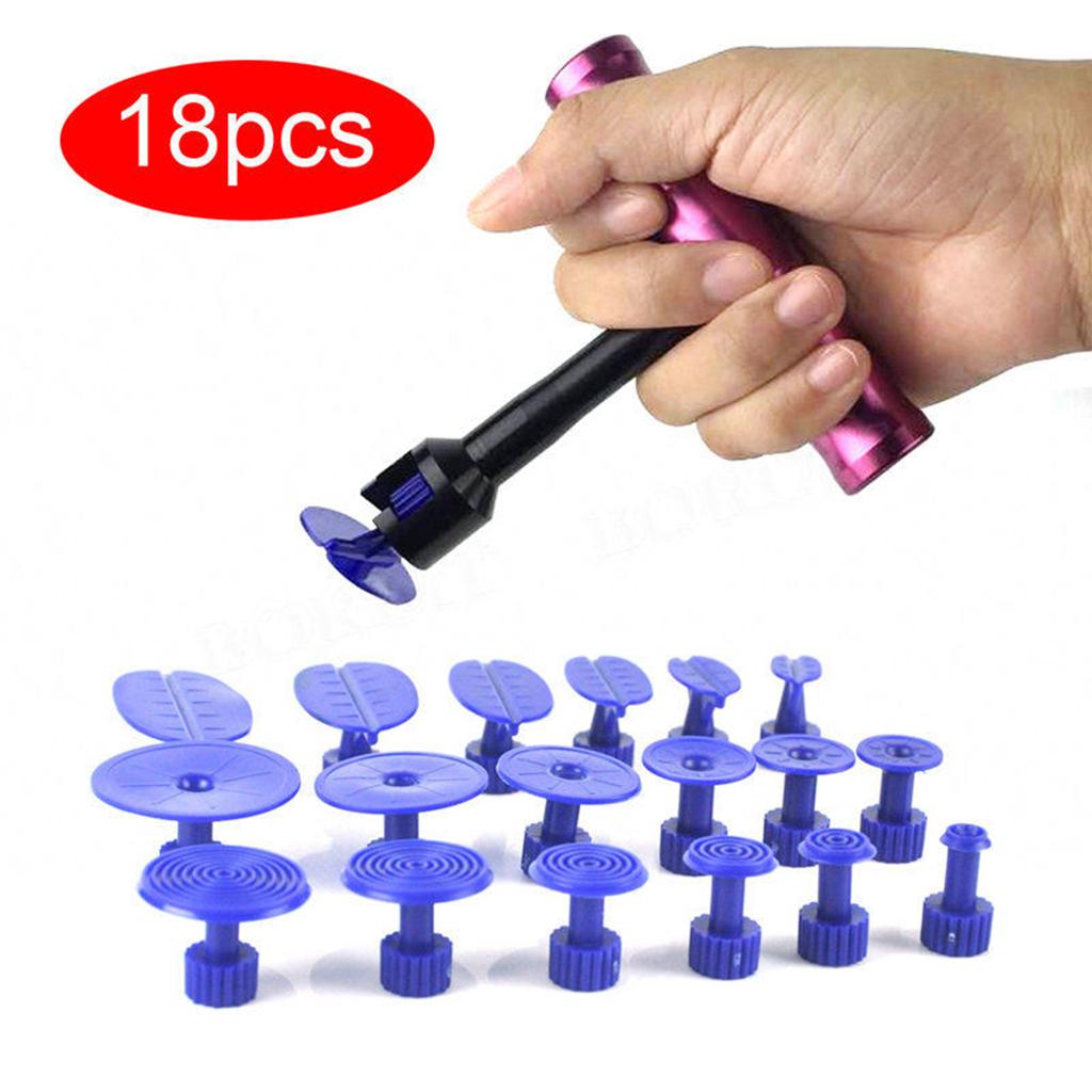 Car/Motorbike Body Paintless Repair Dent T Bar Hand Puller Lifter 18 Tabs Removal Tool Kit