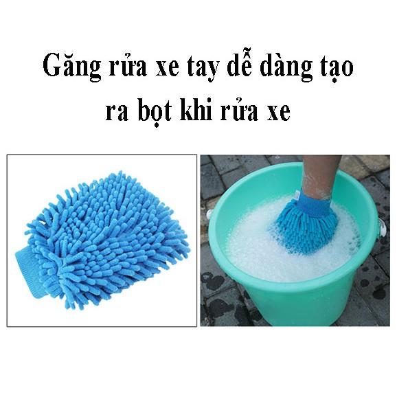 Găng tay rửa xe hai mặt