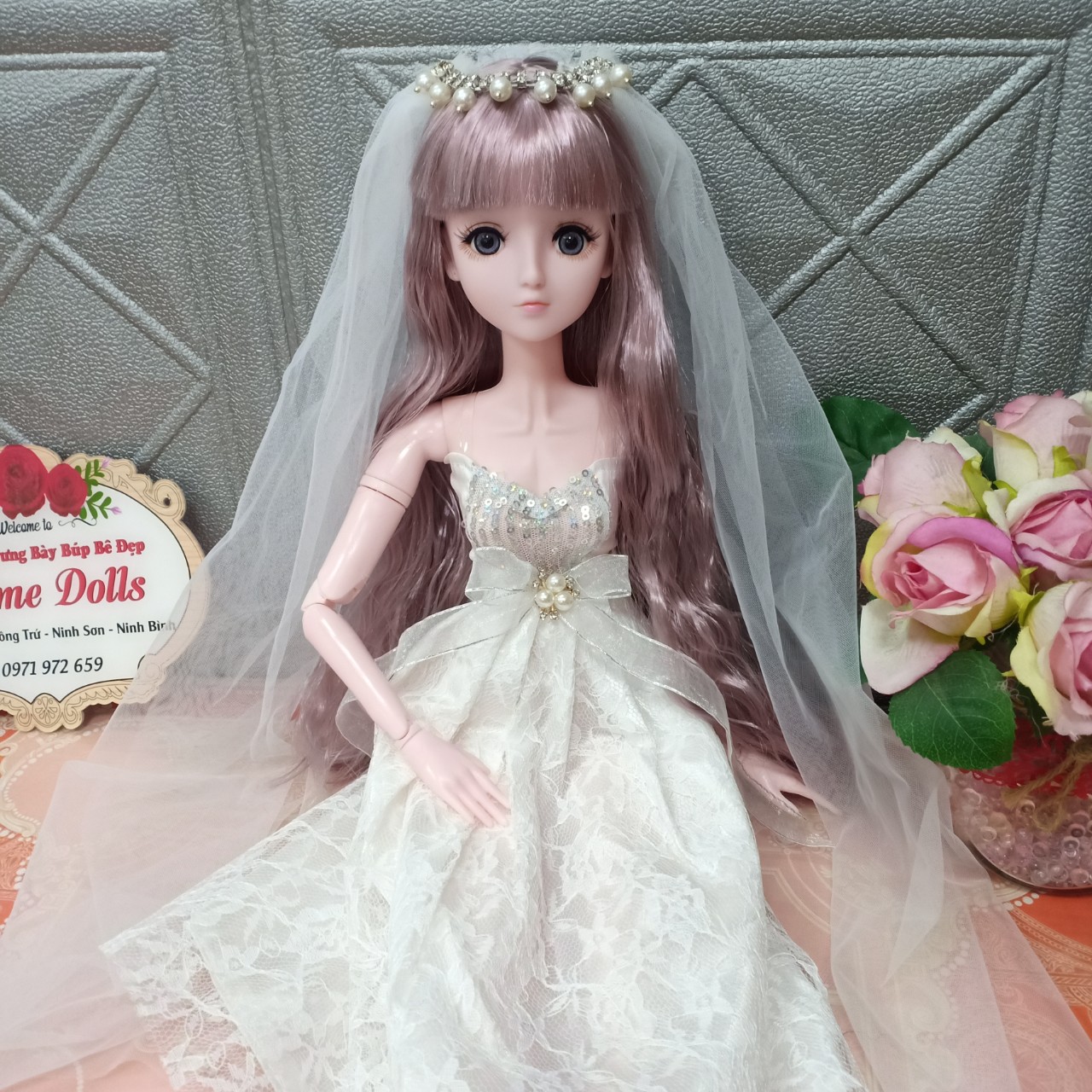 Set Hộp Quà Búp bê 60cm mặc váy lolita xinh xắn số lượng có hạn