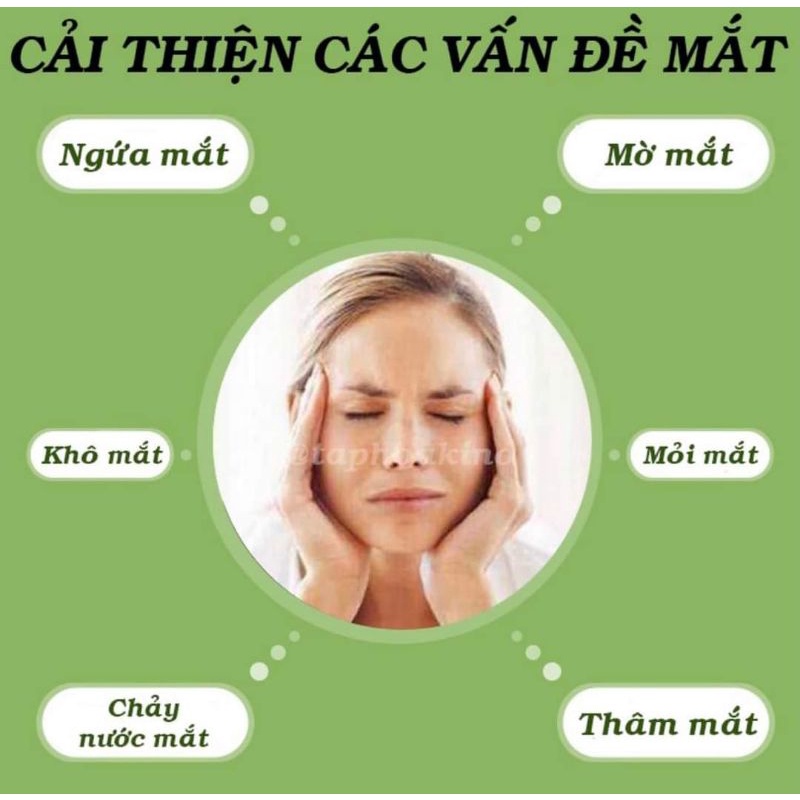 Miếng đắp thảo dược Chăm Sóc Mắt Giúp Cải Thiện Các Vấn Đề Mắt Giảm Mỏi Mắt, Mờ Mắt, Thâm Mắt