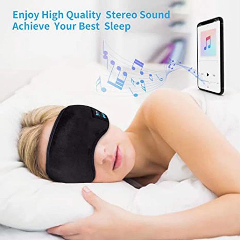 Mặt Nạ Ngủ Che Mắt, Nghe Nhạc Đa Chức Năng Không Dây Bluetooth 5.0 3D