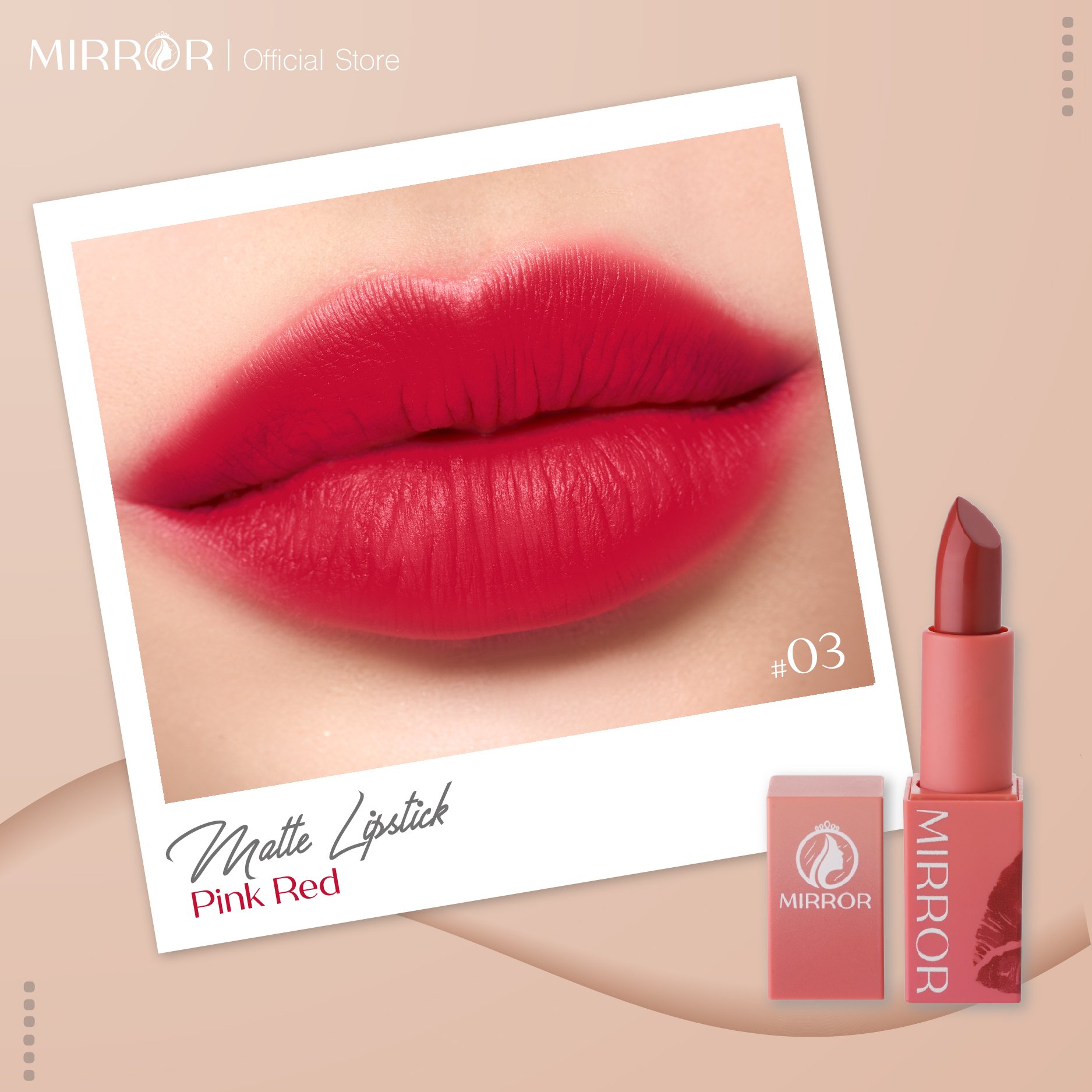 Son môi lì dạng thỏi MIRROR Matte Lipstick 4g