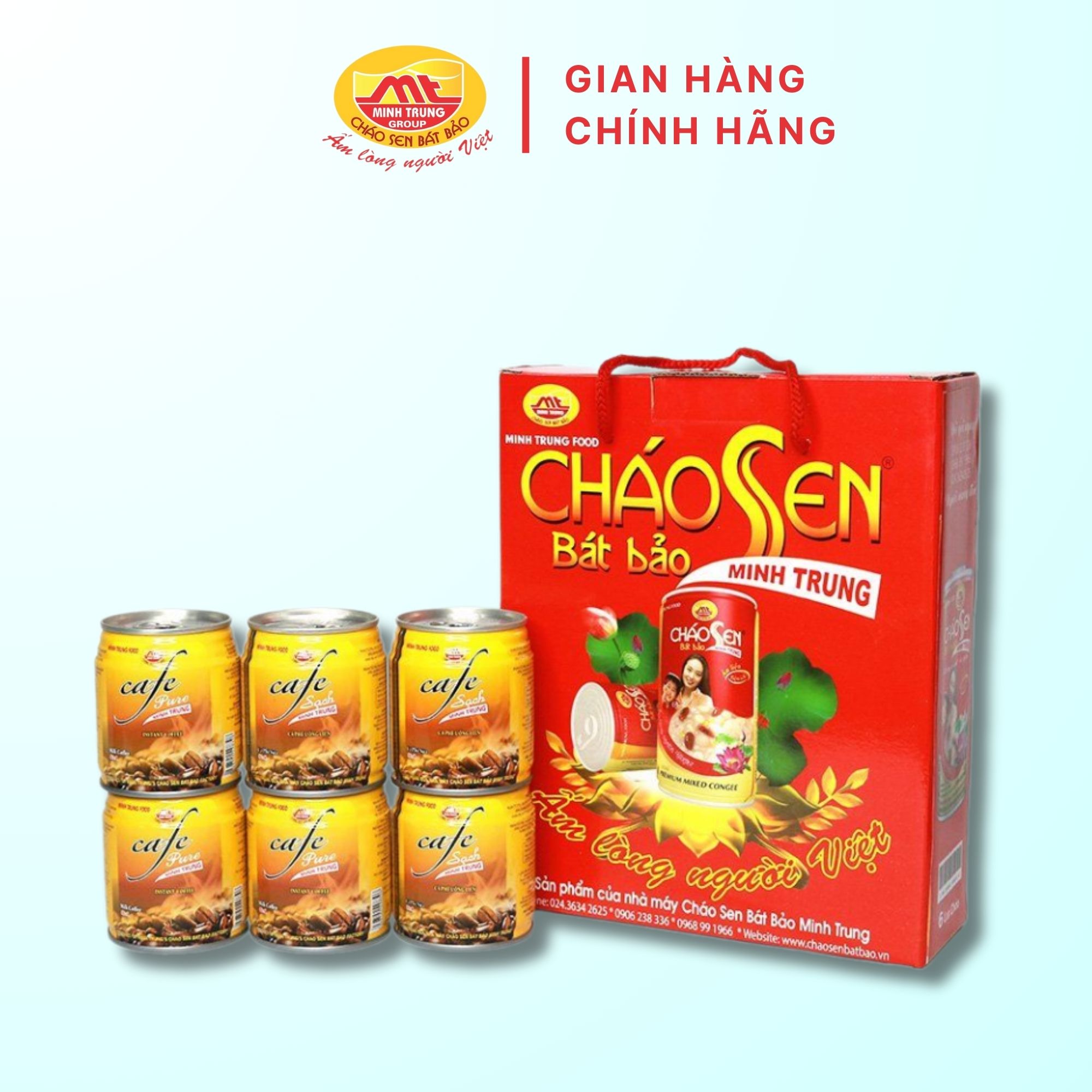 Cà Phê Sữa Minh Trung lốc 6 lon - CAPHESUA 6