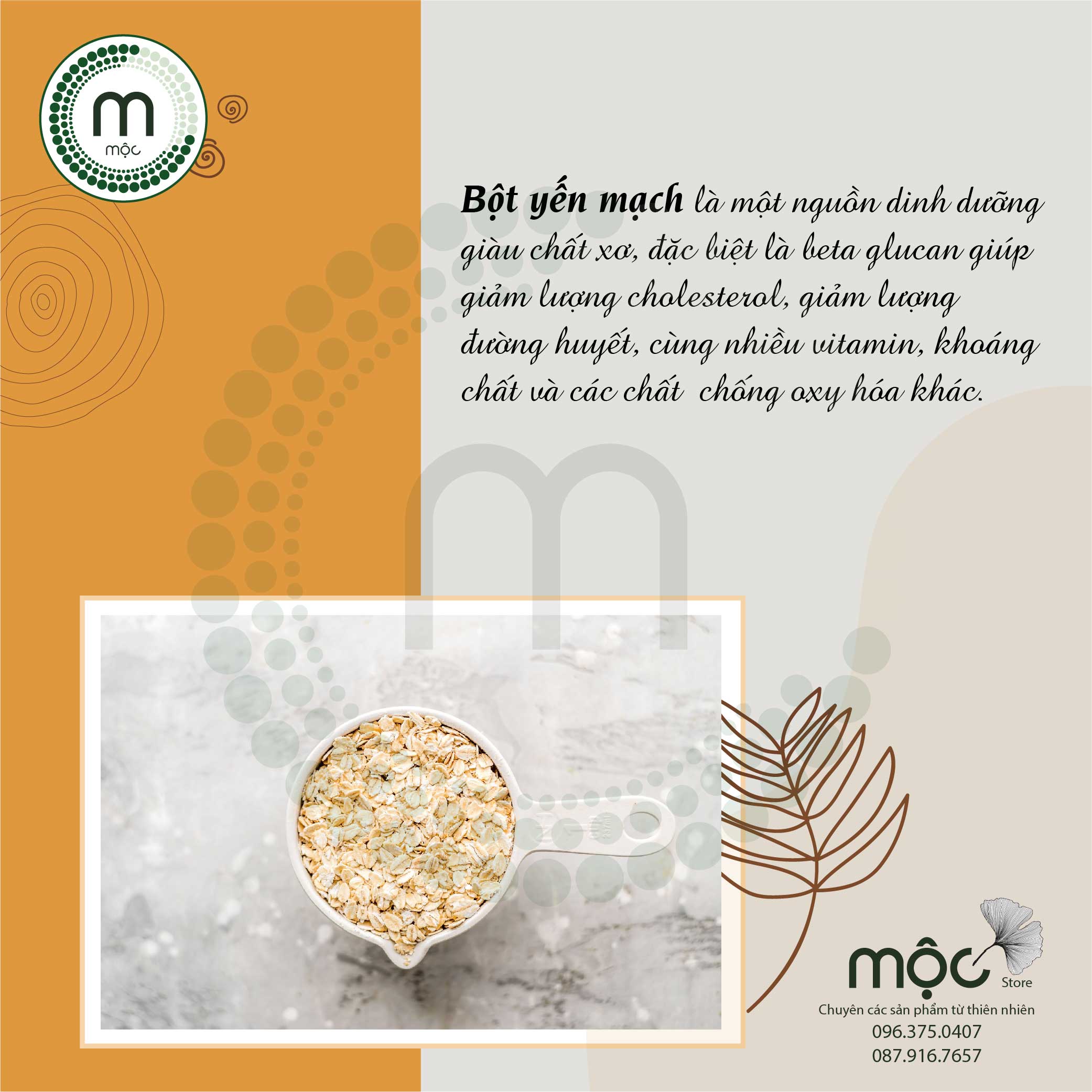 Bột Yến Mạch đắp mặt nguyên chất từ thiên nhiên 100ml handmade