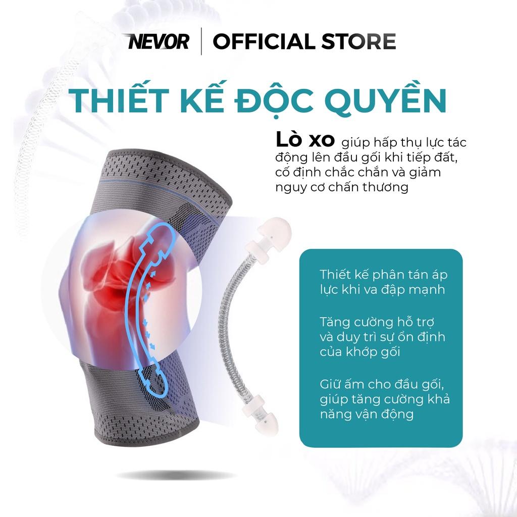 Bó gối thể thao Nevor BDG01 giảm đau, phòng tránh chấn thương dây chằng sử dụng cho gym, bóng đá, bóng rổ...