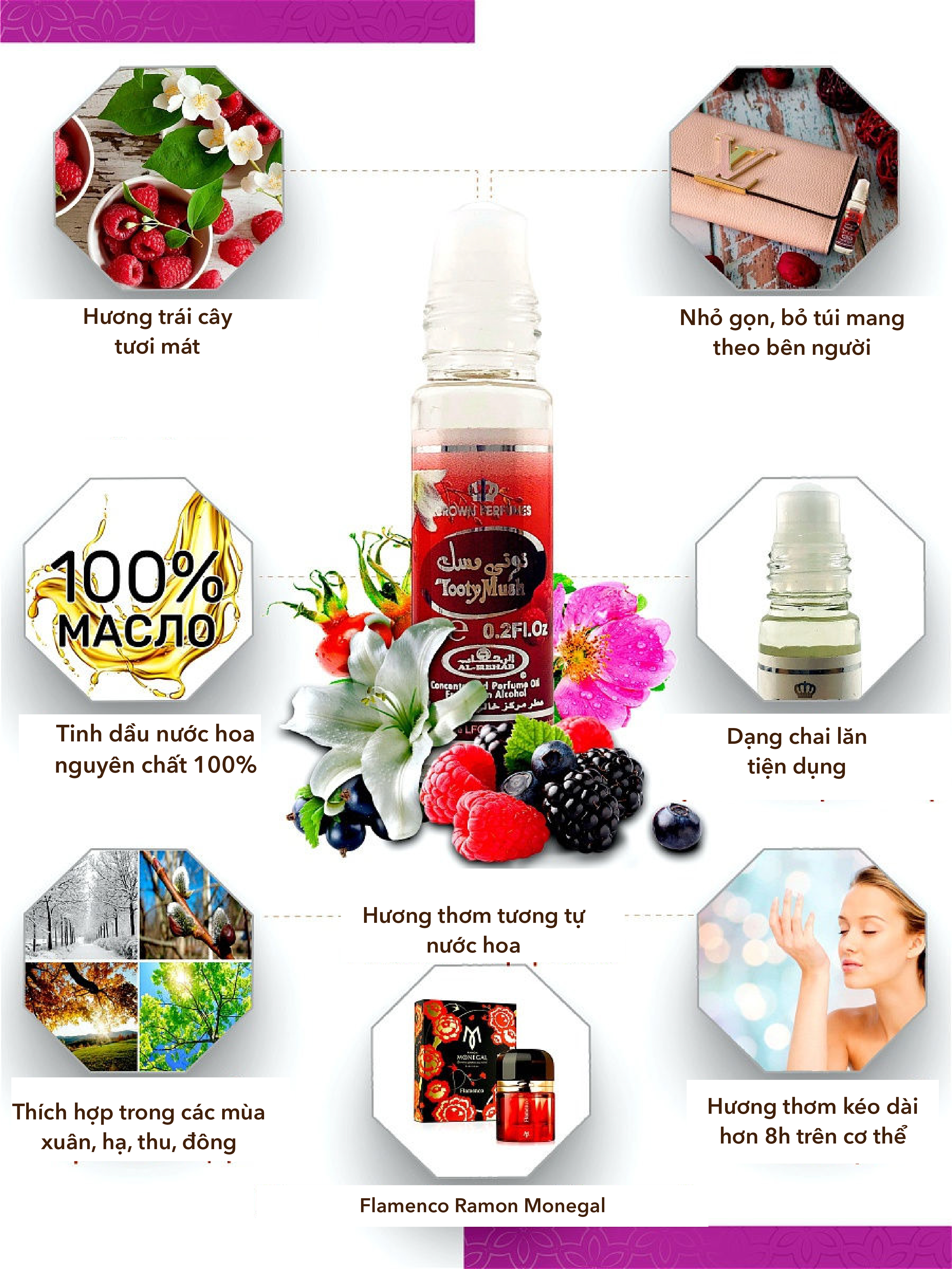 Tinh dầu nước hoa Dubai_ TOOTY MUSK Al-Rehab_ NỮ