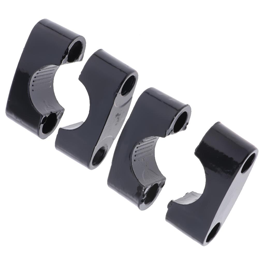 1 Cặp Tay Cầm CNC Màu đen 22mmBar Fat Bar Riser Mount Kẹp Adaptor