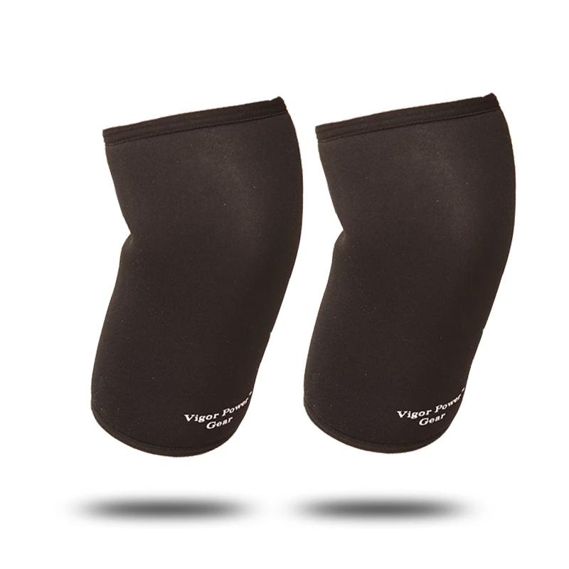 1 Cặp tay áo dày 7mm Nooprene Neoprene Hỗ trợ đầu gối ấm Hỗ trợ trọng lượng Nâng cao thể thao an toàn CrossFit Brace Sức mạnh Color: Red Size: XXL